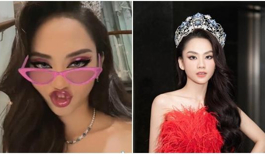 Hoa hậu Mai Phương 'môi tều', make up 'ô dề' lạ hoắc sau đăng quang