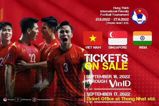 Mở bán vé đợt 2 xem tuyển Việt Nam đá giải giao hữu VFF