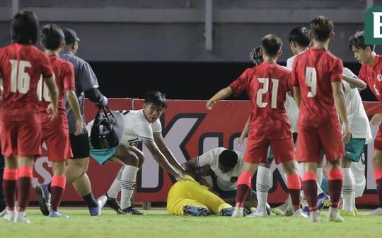 Ngôi sao U20 Indonesia chấn thương kinh hoàng, bị ngừng tim 10 giây