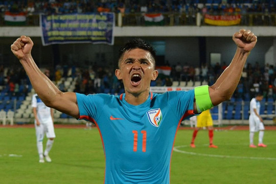 Tuyển Ấn Độ đưa kỷ lục gia ghi bàn sang đấu tuyển Việt Nam
