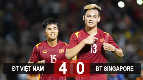 Kết quả ĐT Việt Nam 4-0 ĐT Singapore: Văn Quyết tỏa sáng, dàn sao trẻ ghi điểm