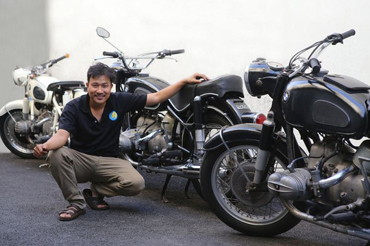 Tản mạn về thú sưu tầm xe máy BMW cổ tại Việt Nam