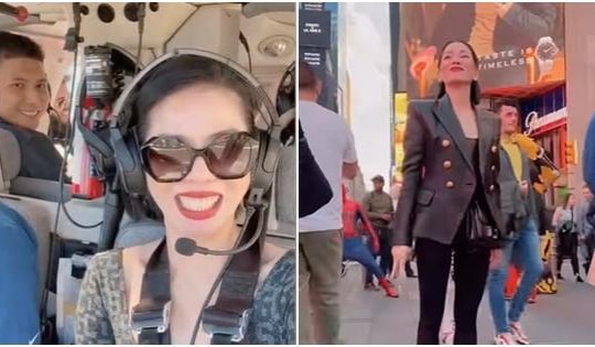Lệ Quyên quăng guốc, 'quậy' hết mình ở New York với Lâm Bảo Châu