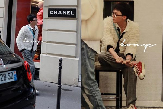 G-Dragon bảnh bao trên đường phố Paris