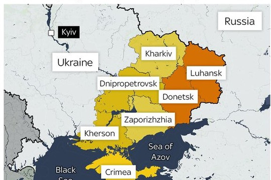 4 khu vực của Ukraine ‘xin gia nhập’ Nga có vai trò quan trọng như thế nào?
