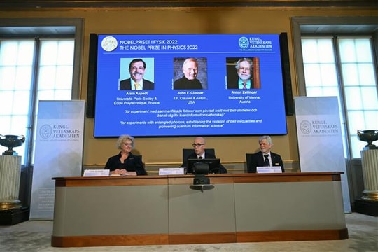 Giải Nobel Vật lý 2022 tôn vinh các nghiên cứu về lĩnh vực lượng tử