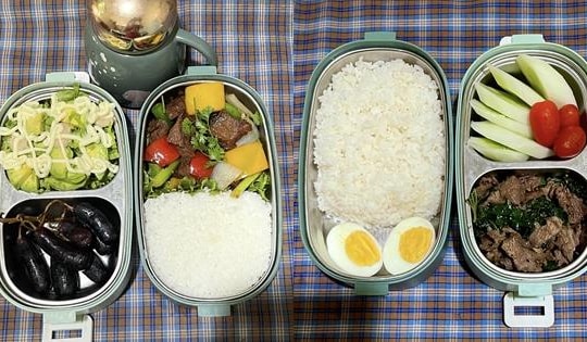 Loạt cơm hộp đã ngon lại đẹp vợ trẻ làm cho chồng mang đi làm