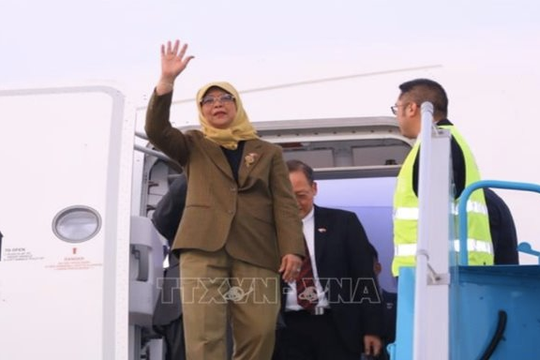Tổng thống Singapore và Phu quân thăm Việt Nam