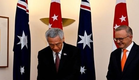 Australia-Singapore ra tuyên bố chung nhấn mạnh tầm quan trọng của hòa bình, ổn định ở Biển Đông