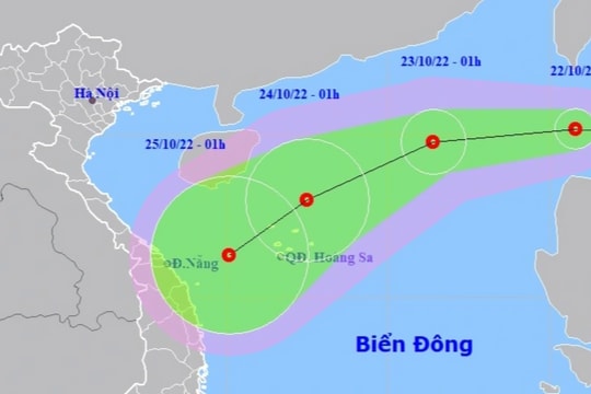 Áp thấp nhiệt đới đang đi vào Biển Đông