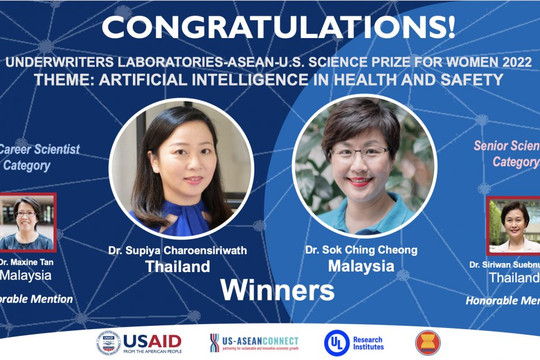Công bố Giải thưởng ASEAN-Mỹ dành cho các nhà khoa học nữ năm 2022