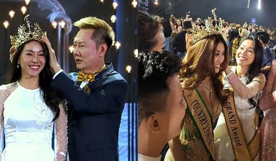 Thiên Ân được trao vương miện vàng sau chung kết Miss Grand