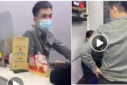 Clip: Đến bảo hành điện thoại, bạn nữ bị nhân viên bóp cổ, đập điện thoại