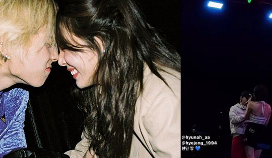 Phản ứng của Dawn khi bạn gái HyunA cởi áo trên sân khấu
