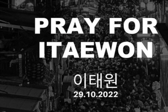 Nghệ sĩ Hàn Quốc bày tỏ đau xót sau thảm kịch Itaewon