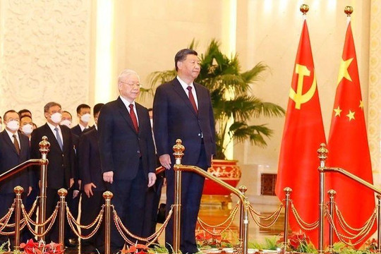 Lễ đón chính thức Tổng Bí thư Nguyễn Phú Trọng và đoàn Việt Nam