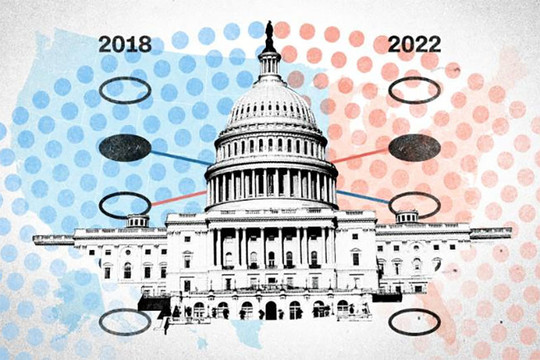 Những khác biệt về cách cử tri Mỹ bỏ phiếu giữa kỳ năm 2018 và 2022