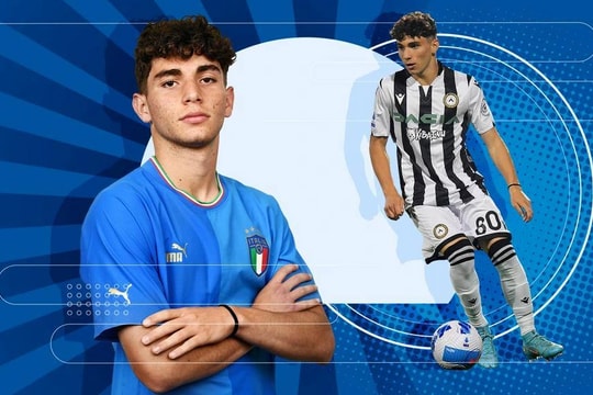 Sau hơn 100 năm, đội tuyển Italy ra mắt cầu thủ chưa đến 17 tuổi