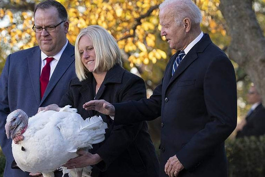 Ông Biden thực hiện truyền thống 'kỳ lạ' của Tổng thống Mỹ nhân dịp lễ Tạ ơn
