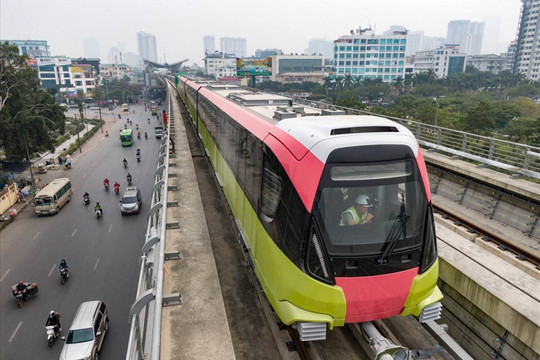Đường sắt Nhổn - ga Hà Nội chạy thử 8 đoàn tàu vào đầu tháng 12