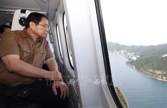 Thủ tướng đi trực thăng khảo sát các dự án lớn của Bà Rịa - Vũng Tàu