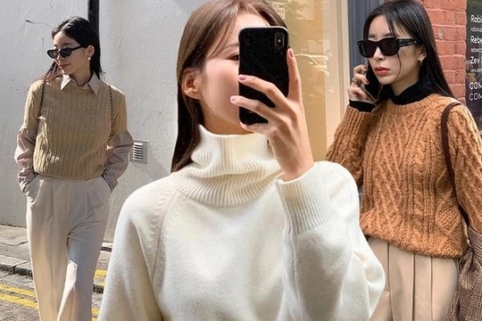 5 mẫu áo len theo phong cách tối giản, ai mặc cũng đẹp