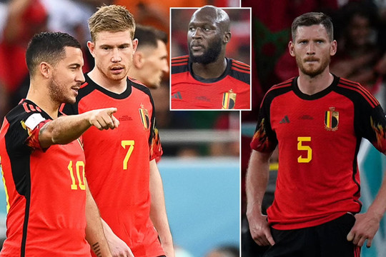 De Bruyne, Hazard ẩu đả với Vertonghen trong phòng thay đồ tuyển Bỉ