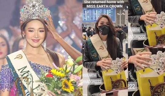 Miss Earth 2022 về nước: Hiếm người đón, vương miện như 'đồ chơi'