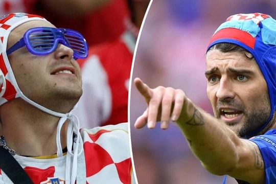 Ý nghĩa của chiếc mũ bóng nước đối với fan cổ vũ Croatia tại World Cup