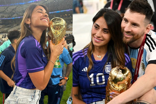 Chiều vợ như Messi: Vô địch thế giới vẫn phải ưu tiên phục vụ 'nóc nhà' khoe cúp