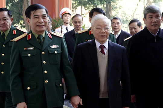 Tổng Bí thư Nguyễn Phú Trọng dự Hội nghị Quân chính toàn quân 2022