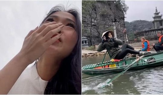Khách nước ngoài 'sốc' khi thấy sự phi thường của cô lái đò Ninh Bình