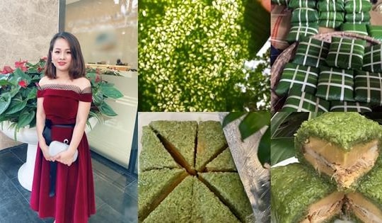 Mẹ đảm mách cách làm bánh chưng xanh mướt bằng lá riềng