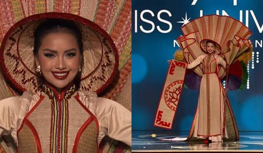 Ngọc Châu thi quốc phục Miss Universe, nhận lời khen visual