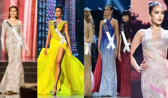 Đầm dạ hội Miss Universe: Đẹp nhất H'Hen Niê, xấu nhất bộ nào?