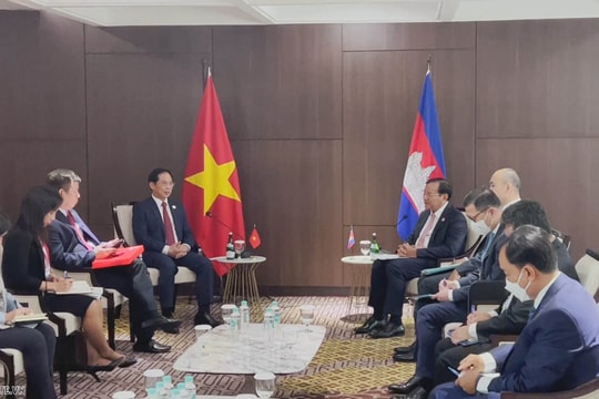 Bộ trưởng Bùi Thanh Sơn gặp Phó Thủ tướng, Bộ trưởng Ngoại giao Campuchia Prak Sokhonn
