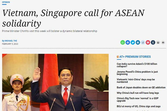 Việt Nam-Singapore tăng cường hợp tác, thúc đẩy đoàn kết ASEAN