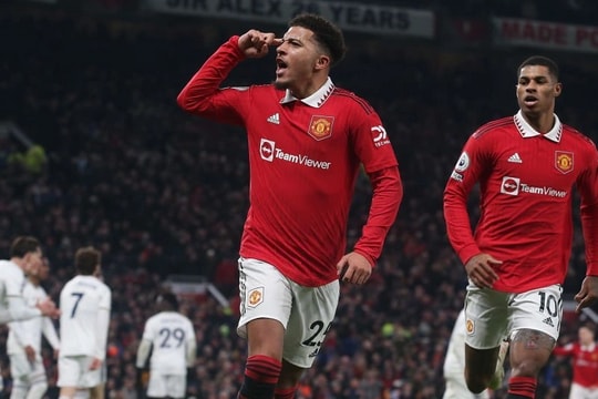 Rashford, Sancho lập công, Man Utd vất vả thoát thua trước Leeds