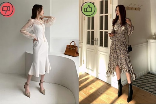 4 kiểu giày không nên kết hợp cùng váy liền