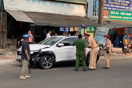 Tài xế ô tô tông chết hai cha con có nồng độ cồn, chạy lấn làn