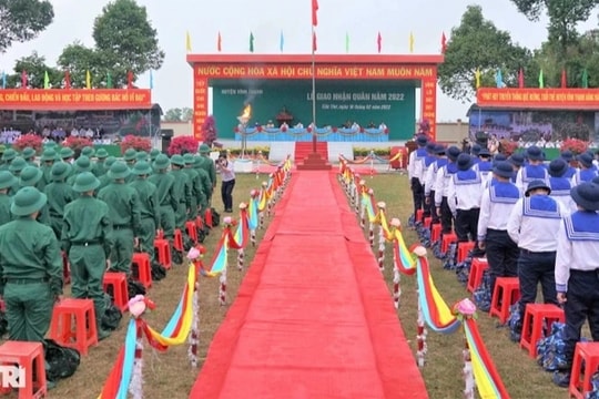 Vắng mặt tại lễ giao nhận quân, 6 thanh niên bị phạt 375 triệu đồng
