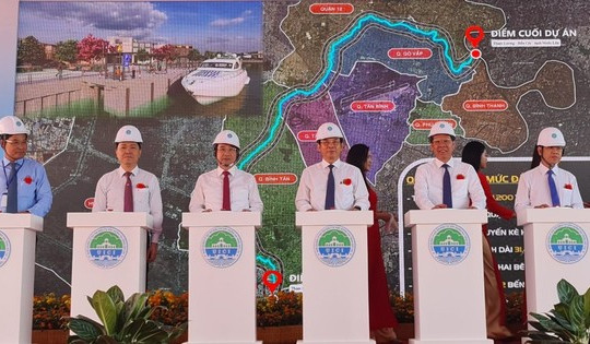 Chính thức khởi công cải tạo kênh Tham Lương - Bến Cát - rạch Nước Lên hơn 8.000 tỉ tại TP.HCM