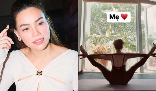 Showbiz Việt ngày 27/2: Mẹ Hà Hồ U70 thực hiện động tác yoga khó