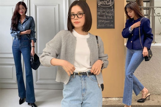 10 công thức diện quần jeans chuẩn thanh lịch cho nàng công sở