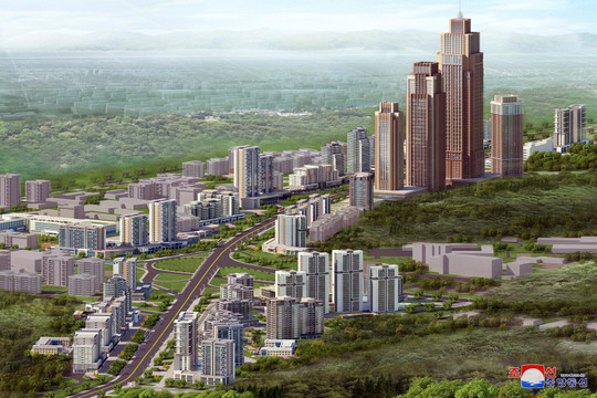 Lộ diện khu phố cao tầng hiện đại hoành tráng sắp mọc lên ở Triều Tiên
