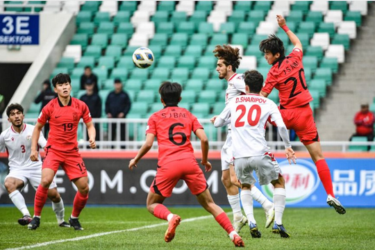 Highlight U20 Hàn Quốc suýt ôm hận trước U20 Tajikistan. 