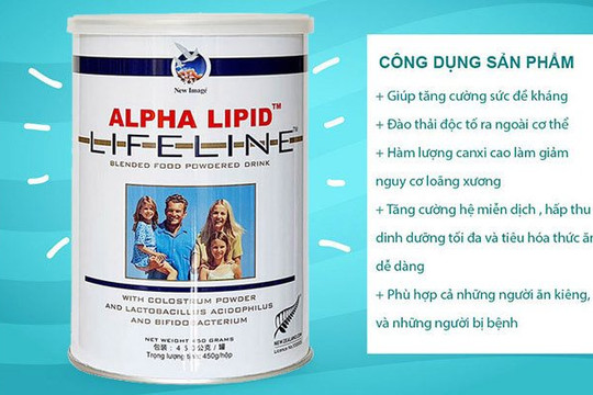 Sữa non alpha lipid chăm sóc sức khỏe cả gia đình‏