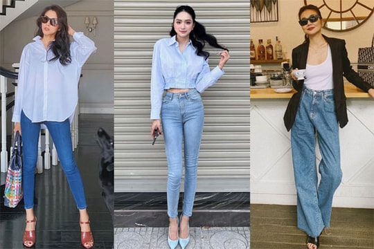 4 kiểu quần jeans "chiếm sóng" phong cách của các mỹ nhân Việt