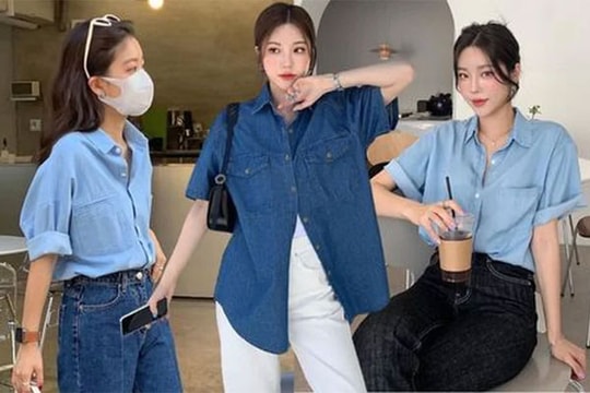 Kiểu áo sơ mi tôn da cứ mặc lên là trẻ thêm vài tuổi