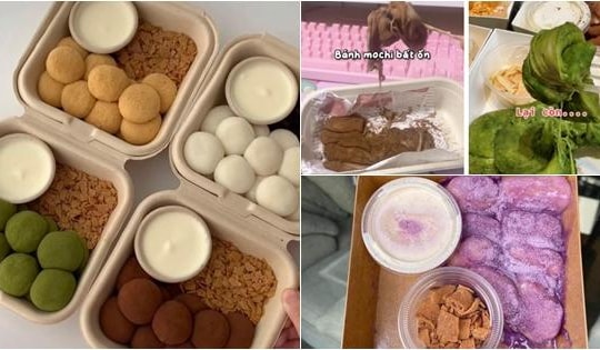 Bắt trend mochi chấm kem sữa đang hot, dân tình 'hết hồn' khi ăn thử